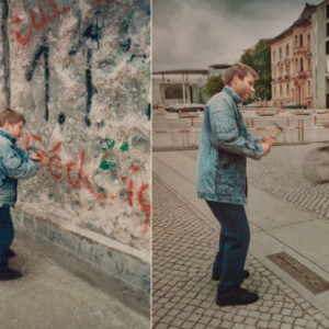 Young Man Goes Back To The Berlin Wall To Recreate A Picture Of a ...