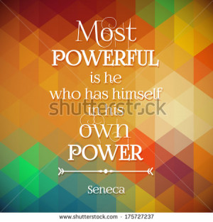 Typographical Background Illustration with quote of Seneca - stock ...