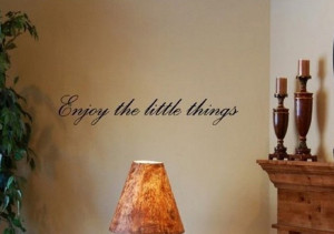 shopping!Mix Wholesale Order Enjoy The Little Things Vinyl Wall Quotes ...