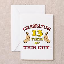 Funny 13th Birthday For Boys Greeting Cards (Pk of for