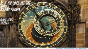 As if you could kill time…” Henry David Thoreau motivational ...