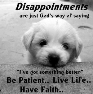 Disappointments quote via Carol's Country Sunshine on Facebook