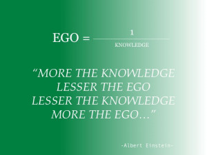 Smart quote about ego