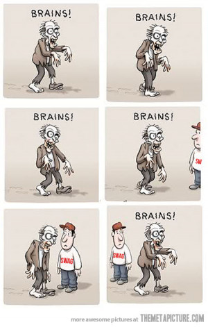 Funny photos funny zombie brains clipart