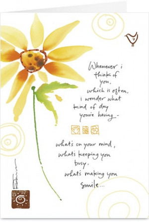 Sunflower Smile Friendship Card