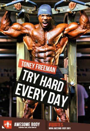 Toney Freeman Bodybuilder | Motivational Picture HD | Train Hard Quote
