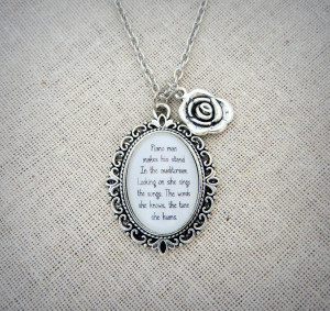 Elton john tiny dancer inspired lyrical quote necklace with silver ...
