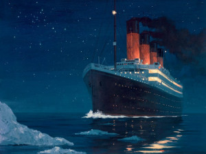 The Titanic hit the iceberg just after 11:30 pm on April 14th 1912 ...