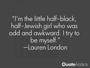 the little half-black, half-Jewish girl who was odd and awkward. I ...