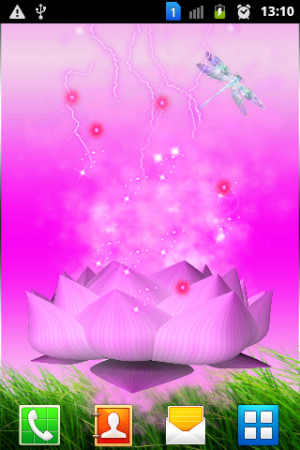 3D Lotus Glitters - screenshot