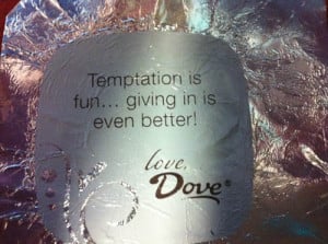 Dove Chocolate Wrapper Quotes
