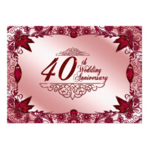 40th Wedding Anniversary Invitations, 1,700+ 40th Wedding Anniversary ...