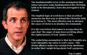 was reminded yesterday of the above quote from Tim Gombis , part of ...