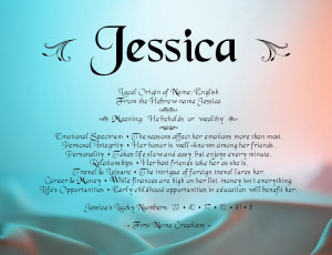 Jessica Name Meaning