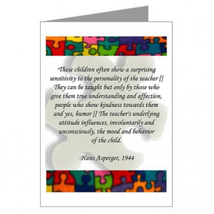Hans Asperger quote. Oh my, if only teachers would just try to ...