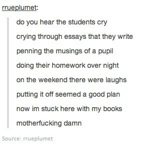 funny school student work homework chemistry les mis les miserables I ...