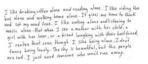 just someone who won’t run away | via Tumblr