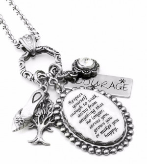 Inspirational Quote Necklace - Respect Yourself