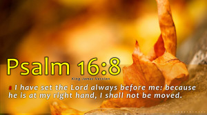 Psalm 16:8 bible verse picture quotes with HD Wallpaper