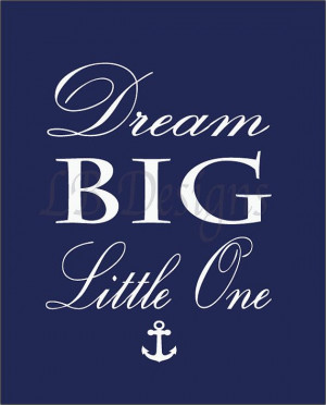 Navy Blue and White Nautical/Whale Nursery Quote by LJBrodock, $10.00