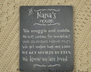 House, Grandma's Rules, chalkboard look sign, 11x14; mother's day ...