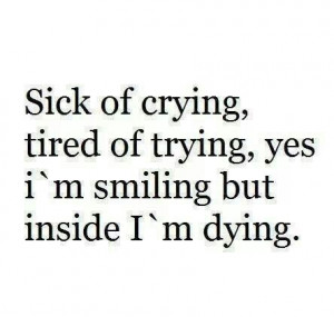 Dying inside