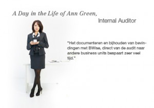 Een dag in het leven van Ann Green, Internal Auditor.