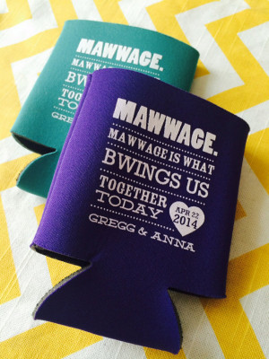 Princess Bride Quote Wedding Koozies - Marriage is What Brings Us ...