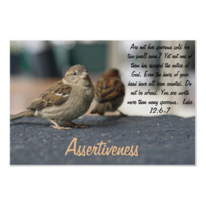 Assertiveness Poster - Sparrows Quote