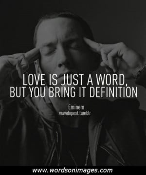 Eminem Quotes About Love