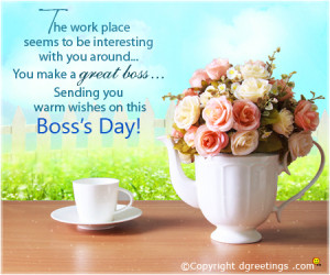 Boss in Heaven is the best excuse for a boss on earth, therefore If ...