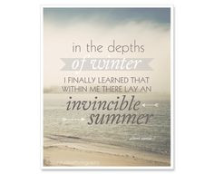Invincible Summer Quote Print - Beach Photography 8x10 - Ocean ...