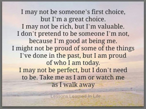 Take Me As I Am Quotes Take me as i am