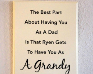 Custom Grandpa Sign - Dad Father So n Grandson Granddaughter ...