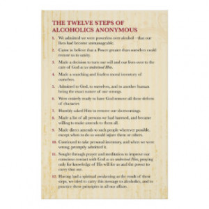 Poster: The 12 Steps Print