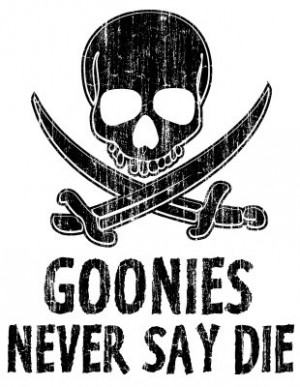 Goonies Never Say Die - Meme Printed on Aluminum