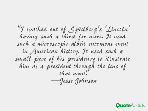 walked out of Spielberg's 'Lincoln' having such a thirst for more ...