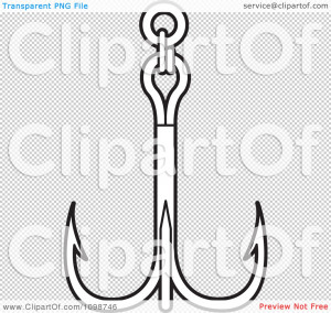 Clipart Triple Fishing Hook