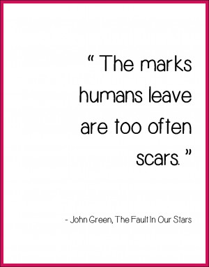 ... vallen met de (ontelbaar veel) prachtige quotes uit TFIOS. Kijk maar