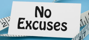 Quips: excuses for weight, lack of exercise and eating.