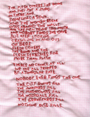 the flesh covers the bone...