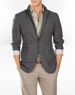 Grey Blazer Men Fashion