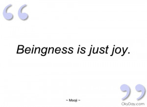 beingness is just joy mooji