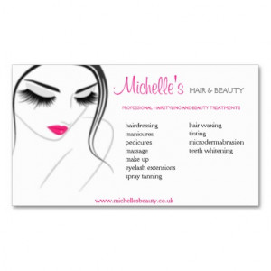 Hair & Beauty salon, business card design from Zazzle.com