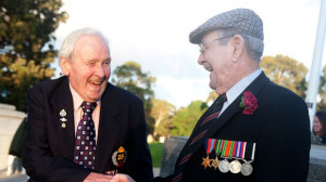 World War II veterans and brothers Tom and Charles McKay at the Kings