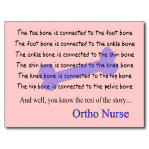 Funny Orthopaedic Nurse Gifts Post Cards