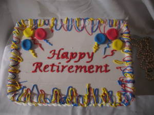 military retirement cakes
