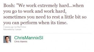 Latest Chris Bosh Quotes: “We Work Hard, But We Need Rest to Perform ...
