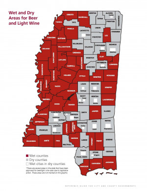 There's a different map for hard liquor. ( Mississippi Department of ...
