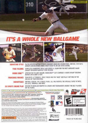 Major League Baseball 2K7 - XBOX360 - NTSC-U (North America)